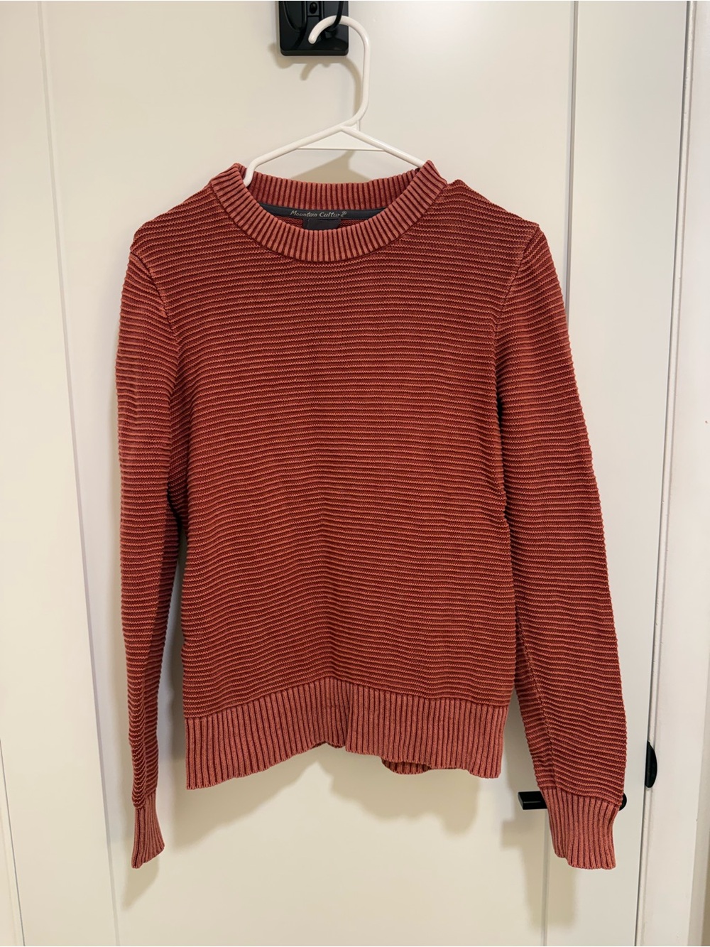 Kuhl Rust Ribbed Crewneck Sweater